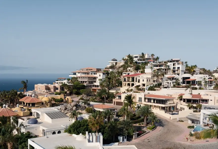 Ocean-view modern homes in Querencia for sale overlooking the golf course and Sea of Cortez