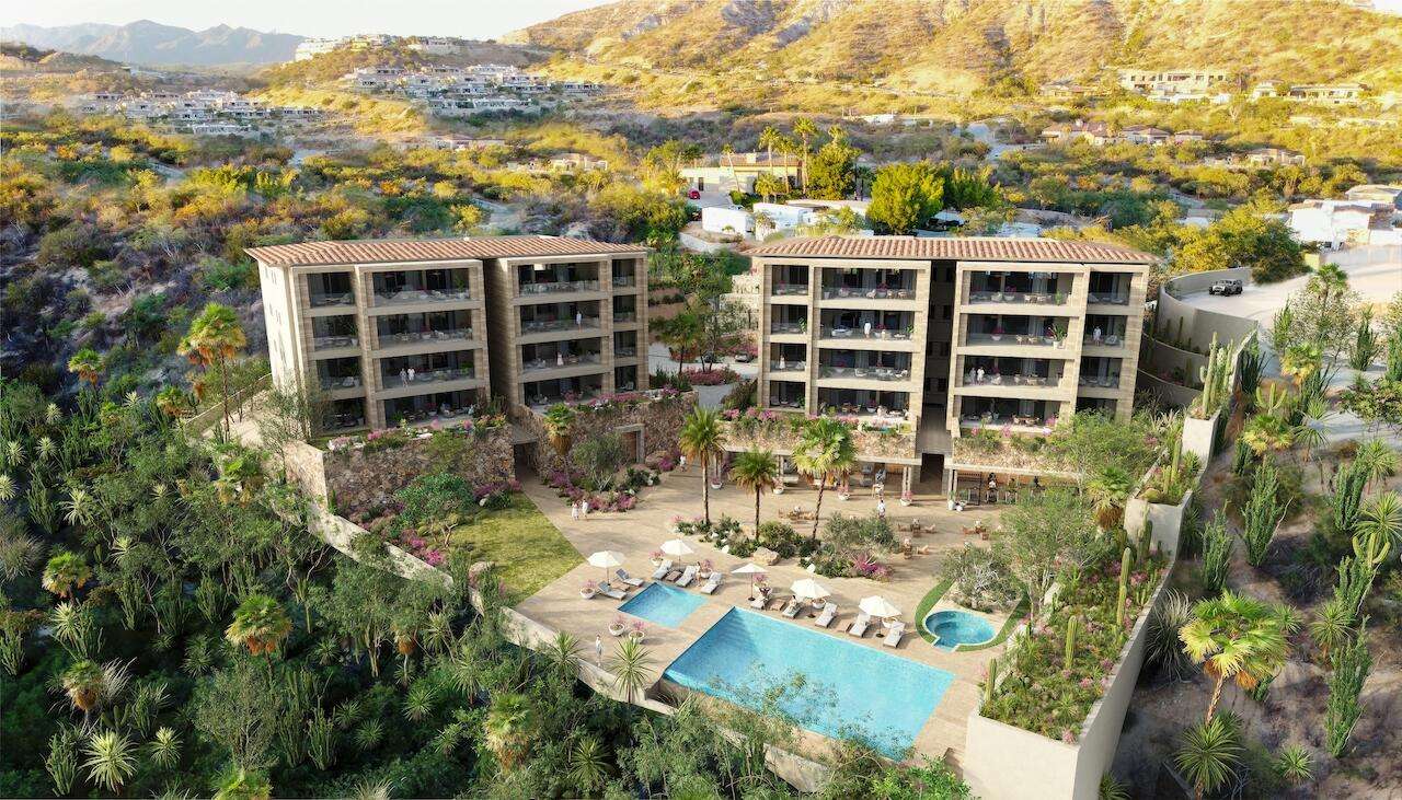 Querencia La Reserva At Querencia Welcome to La Reserva in Los Cabos Querencia, by Tempo Development. This sixteen-unit boutique development sits on two-acres and is due for completion in winter 2025-2026. These three-bedroom, plus study residences are carefully designed with on-site amenities, including the owners' indoor-outdoor fitness center, heated pool with jetted-spa, and owner's lounge. Residence B-401 is one of two penthouses left. Querencia offers a Tom Fazio golf course and club amenities. La Reserva is in the Horizantes subdivision, three minutes from the entry gate and beach club, and five minutes to the club village. See Supplement Features:Other features include an open floor-plan, ten foot high ceilings, professional kitchen with waterfall island and laundry room. The finishings reflect the natural surroundings with travertine marble floors, Parota and Oak wood cabinets and doors, neutral color pallet, and flagstone rock walls. The air-conditioned space is 2,800 square feet plus a terrace area of 667 square feet. Owners qualify to apply for a social or golf membership. Querencia recently completed its owners beach club with easy access from within the gates. La Reserva has been mindfully designed by Carranza Ruiz Arquitectos and developed by Tempo Development. Construction began March of 2024. Ask about the outdoor grill station, wine fridge, hurricane shutters and outdoor fire-pit upgrades. Water purification provided for each building. A gas generator will be provided for each unit. – La Reserva at Querencia, San Jose Corridor, San Jose Corridor, BS